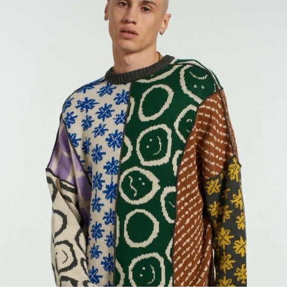 The Ragged Priest Torn Sweater Multi Colored XL - Picture 1 of 8